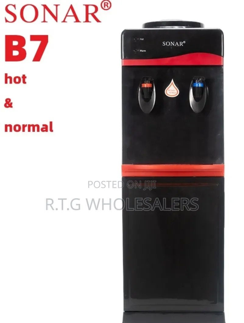 black Sonar B7 Hot and Normal Free Standing Water Dispenser @