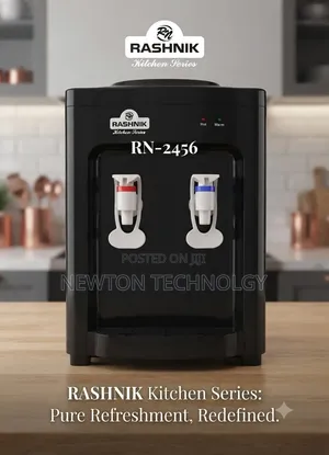 Black Table Top Hot and Normal Water Dispenser