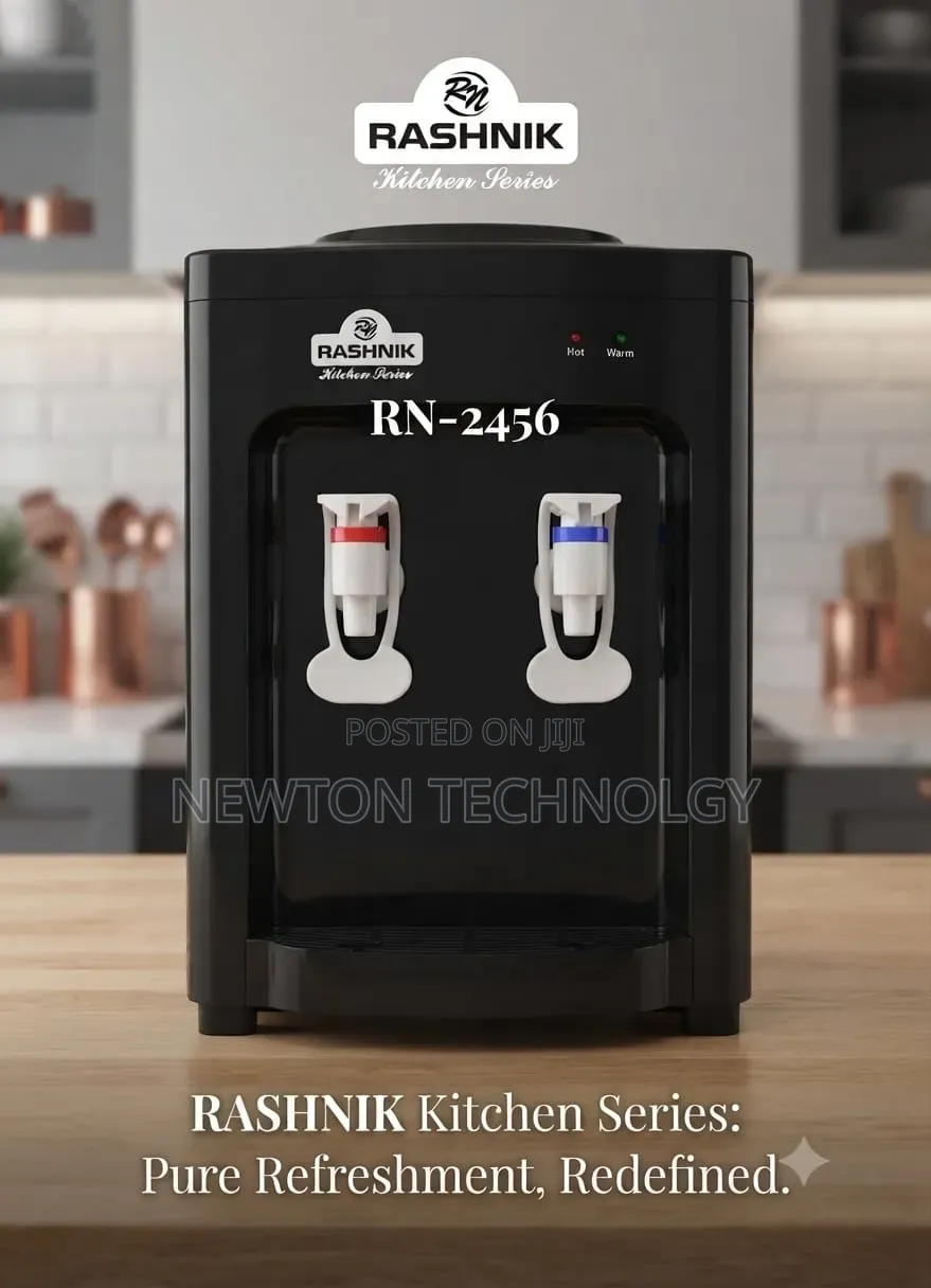Black Table Top Hot and Normal Water Dispenser