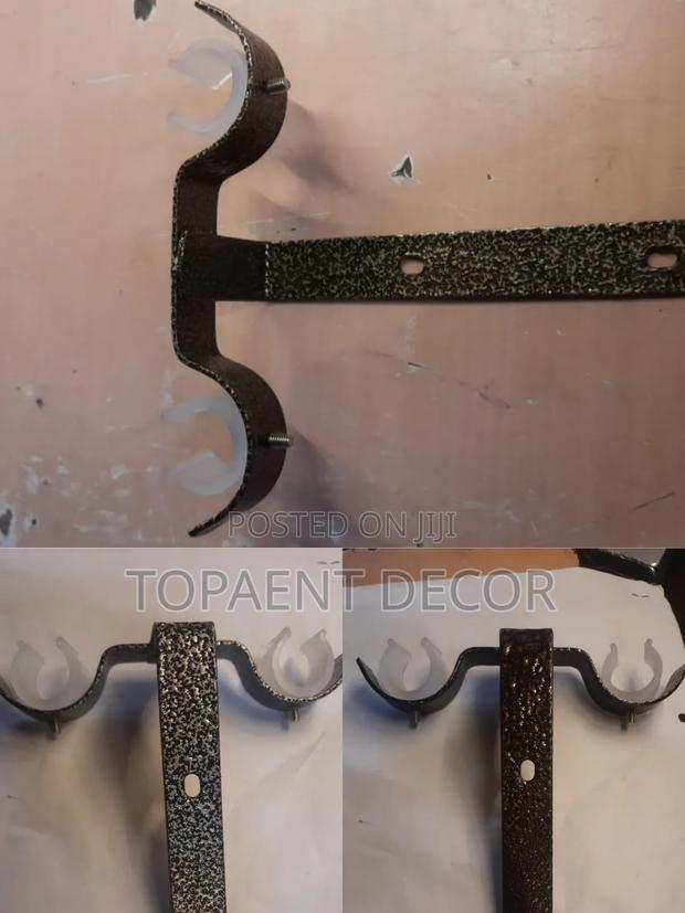 Double Ceiling Brackets Curtain Rods Accessories - thumbnail 2