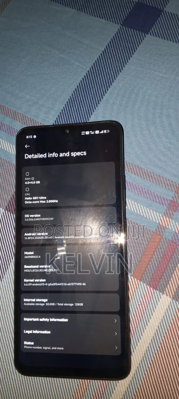 Mobile Phone 128 GB Black