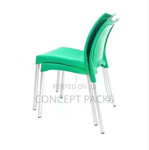 Elegant Safaricom Green Armless Chairs.