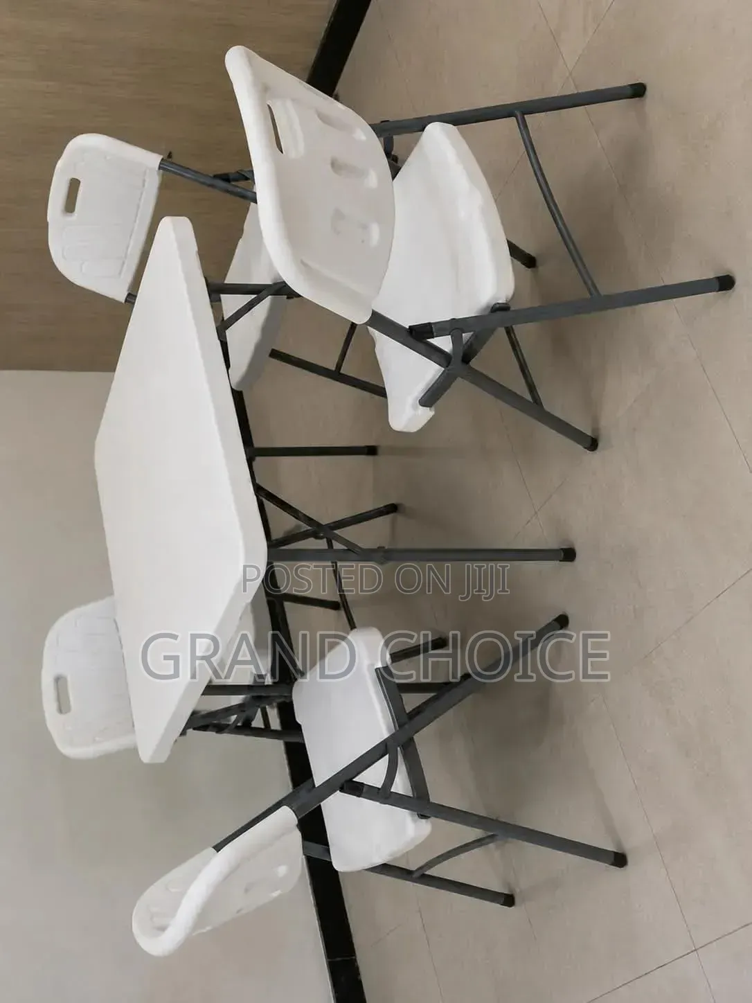 4-Seater Folding Table & Chairs Set