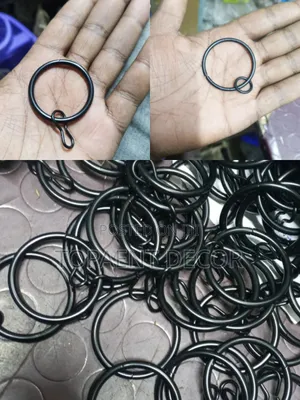 Curtain Rod Accessories Metallic Round Curtain Rings