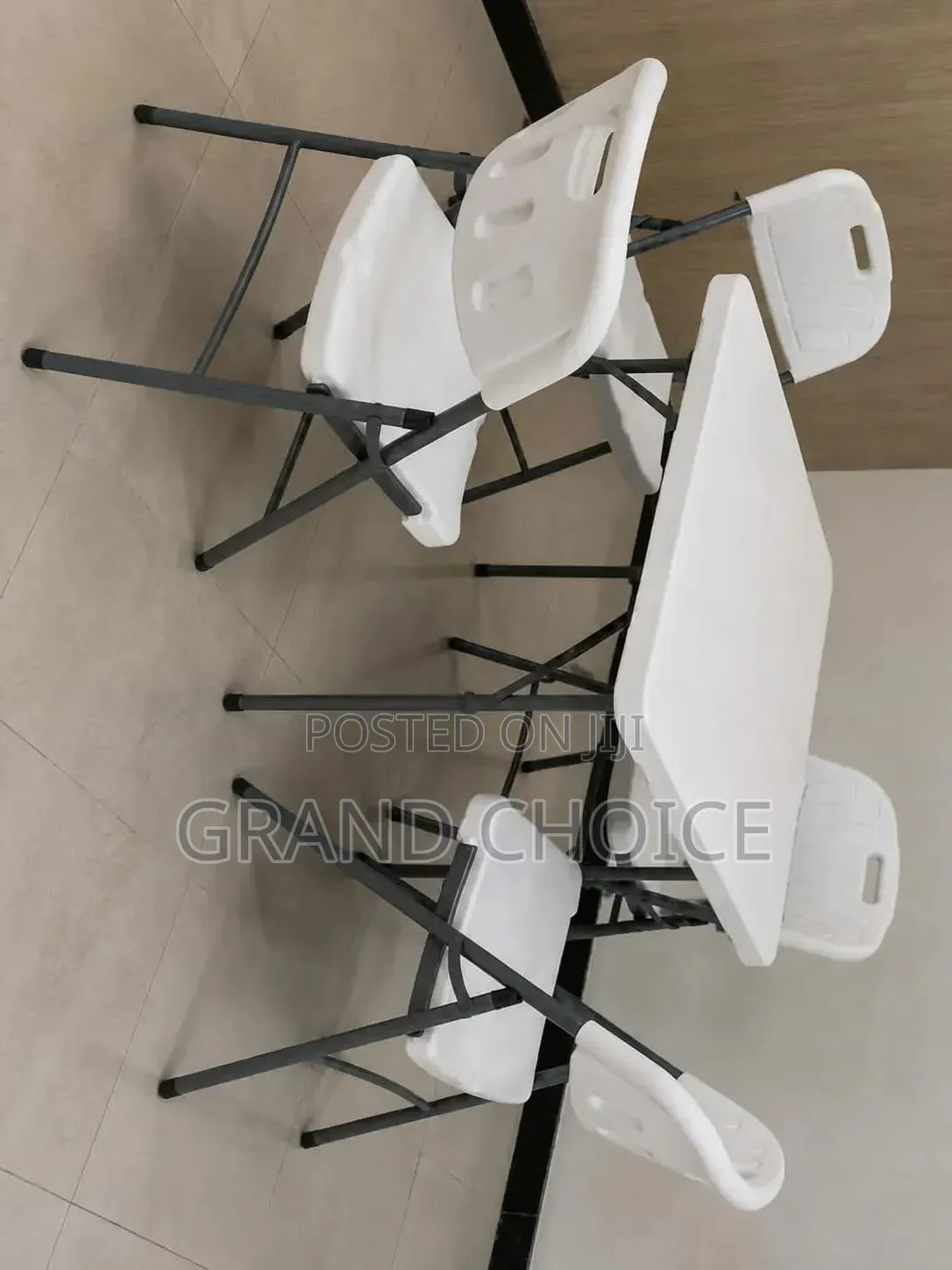 4-Seater Folding Table & Chairs Set