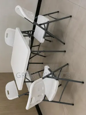 4-Seater Folding Table & Chairs Set