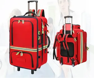 Suitcase Emergency Trauma Bag With Wheels