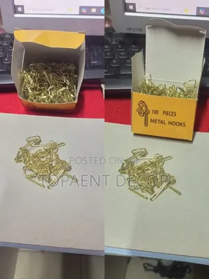 Metal Curtain Hooks Drapery Accessories Box of 100 Pieces