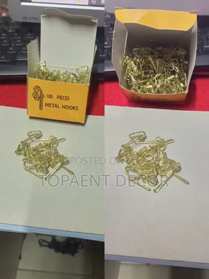 A Hundred Pieces Box Drapery Metal Curtain Hooks