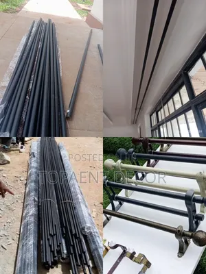 Jua Kali Powder Coated Curtain Rod Poles
