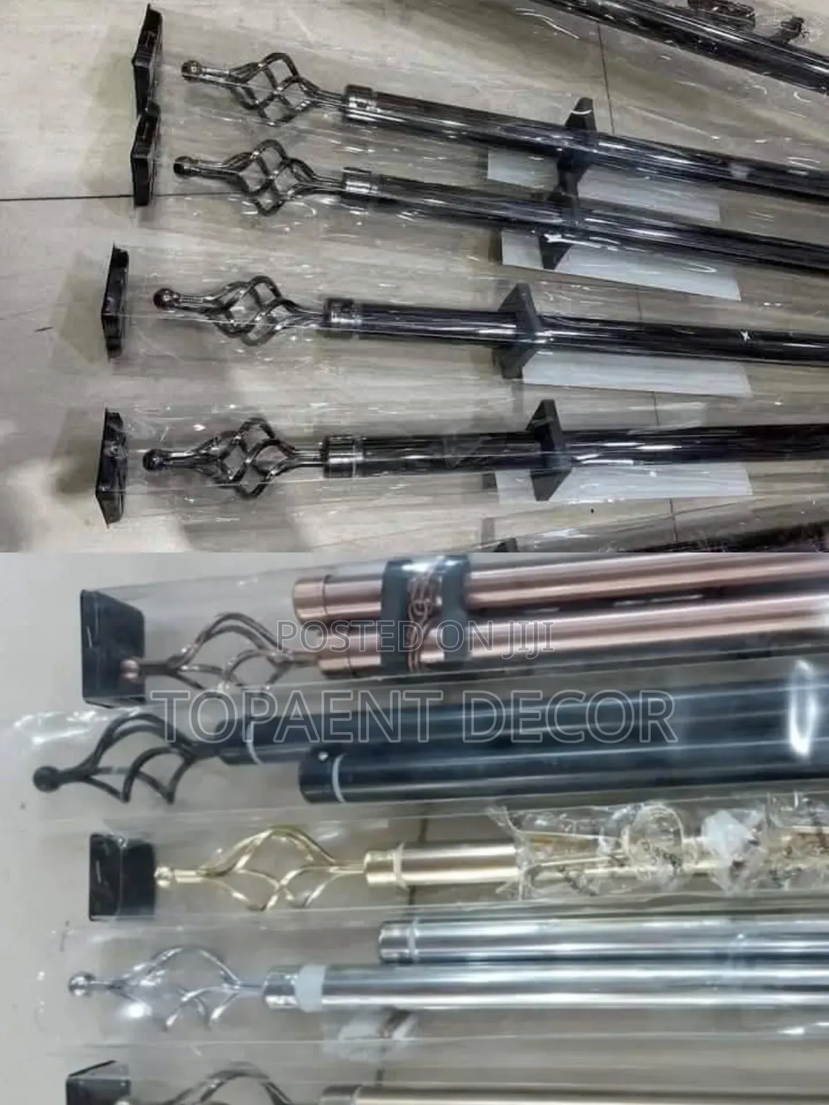 Affordable Adjustable Curtain Rods Set With All Accessories 2m Single