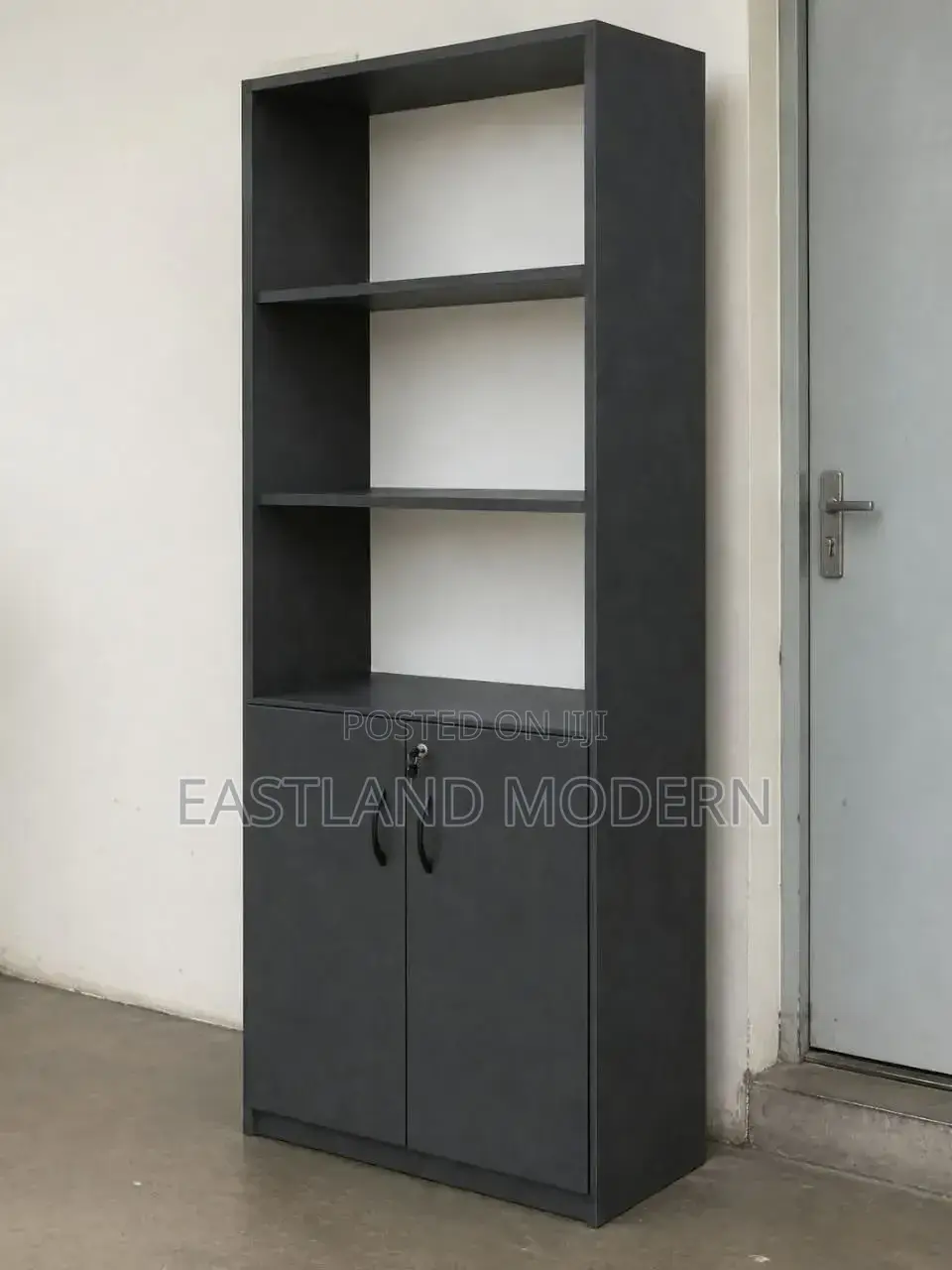 Office Storage Cabinet With Shelves & Lockable Doors