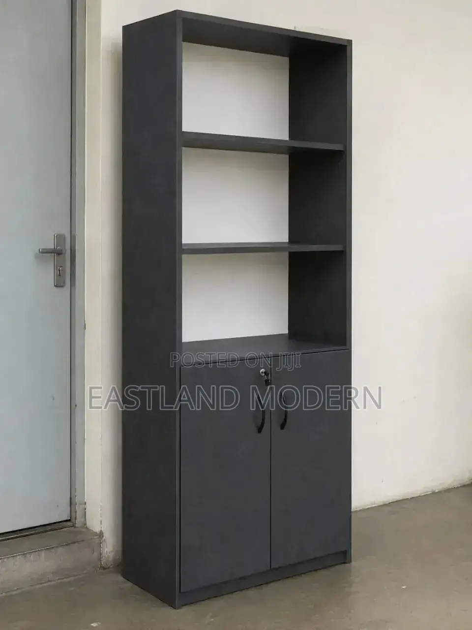 Office Storage Cabinet With Shelves & Lockable Doors