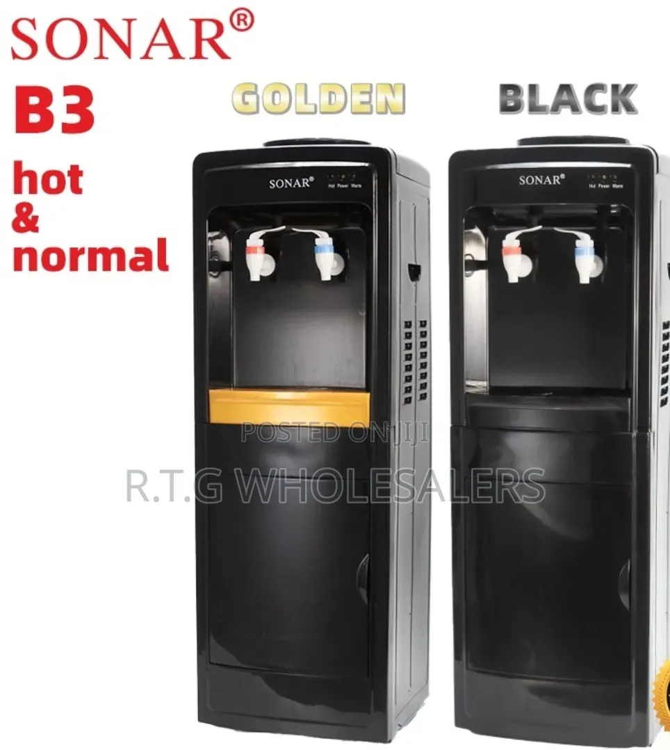 🔥🔥black Sonar B3 Hot and Normal Free Standing Water Dispenser