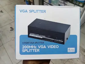 4-Port VGA Video Splitter With a 200MHz Bandwidth.