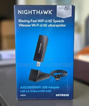 NetGear Nighthawk WiFi 6E USB 3.0 WiFi Adapter (A8000) - WiFi 6 Dongle