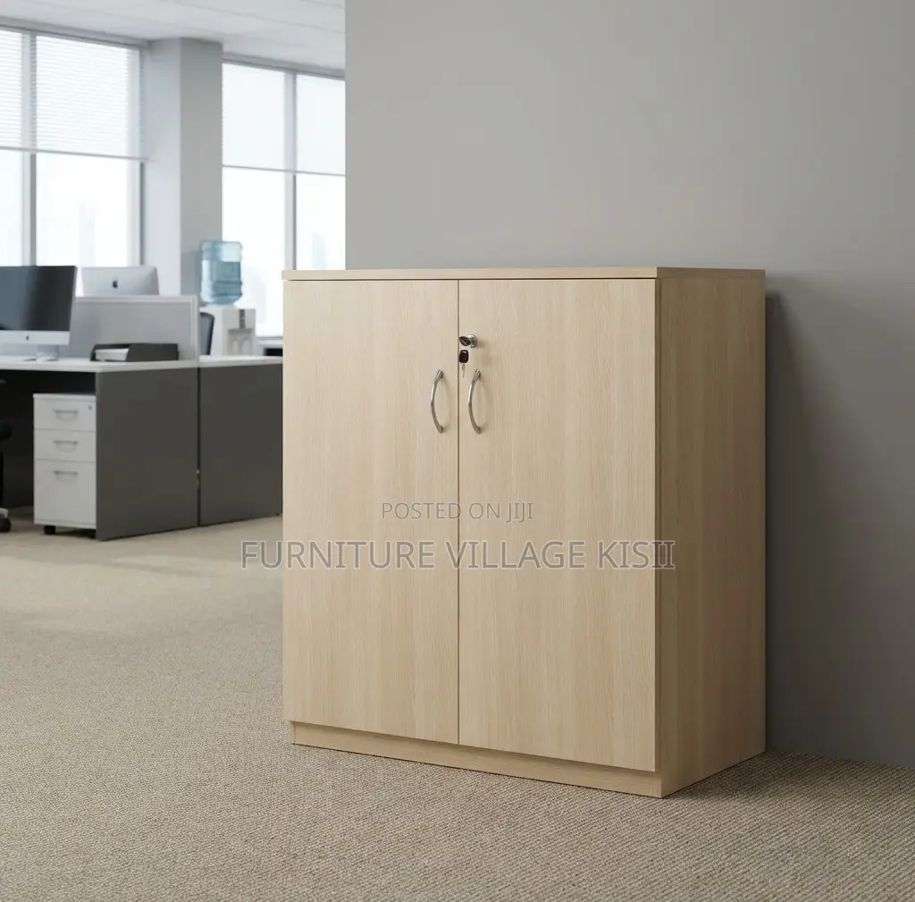 Office Furniture; 2-Door Credenza Storage Cabinet