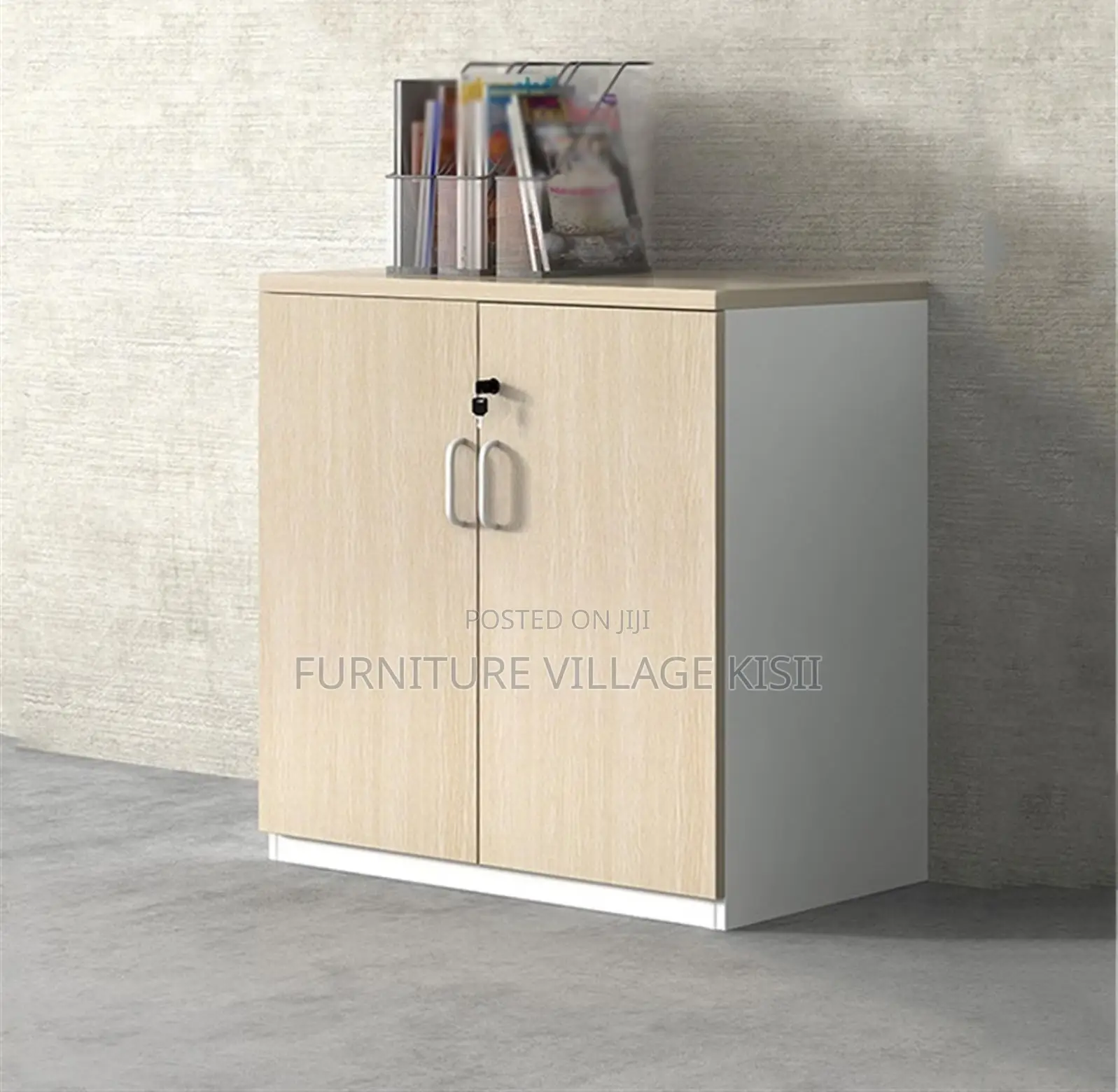 Office Furniture; 2-Door Credenza Storage Cabinet