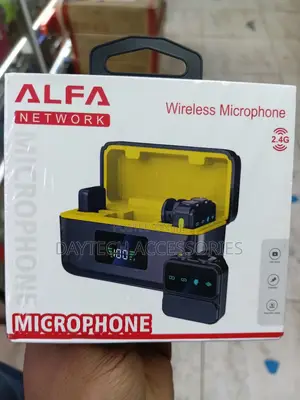 An Alfa Network Wireless Microphone Set.