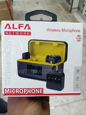 An Alfa Network Wireless Microphone Set.