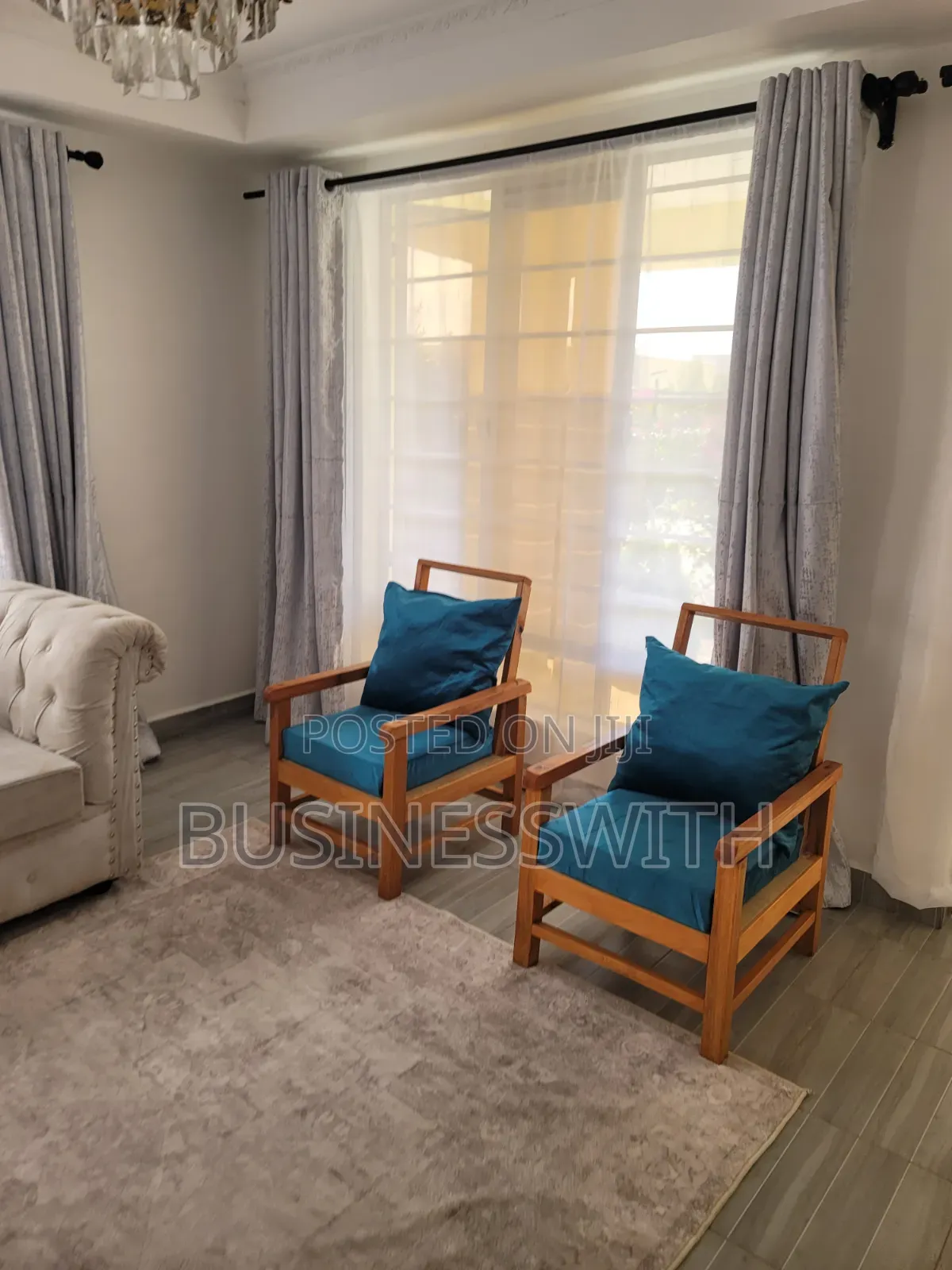 2 Arm Chairs (Teal/ Turquoise Color)