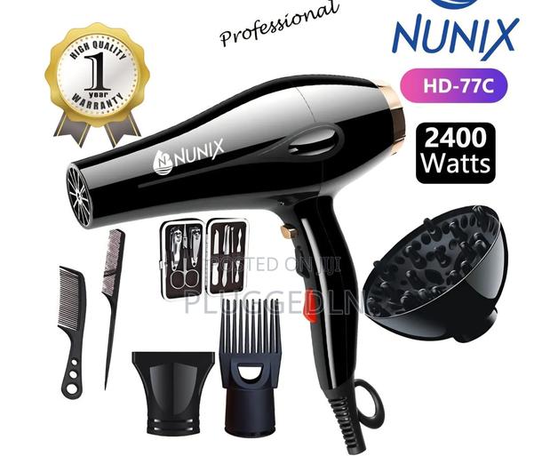 Nunix HD-77c Blowdry With Accessories & Manicure Set