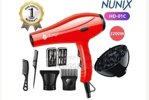 Red Nunix HD-01C Hair Blow-Dryer - 2200W