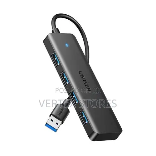 UGREEN 25851 USB 3.0 4-Port USB Hub 5 GBPS Data Transfer - Grey