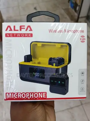 Alfa 2.4GHz Wireless Lavalier Microphone Set.