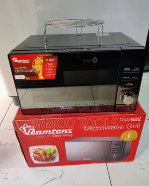 Ramtons 20Litres Digital Microwave RM 682 With Grill (Black Glass)