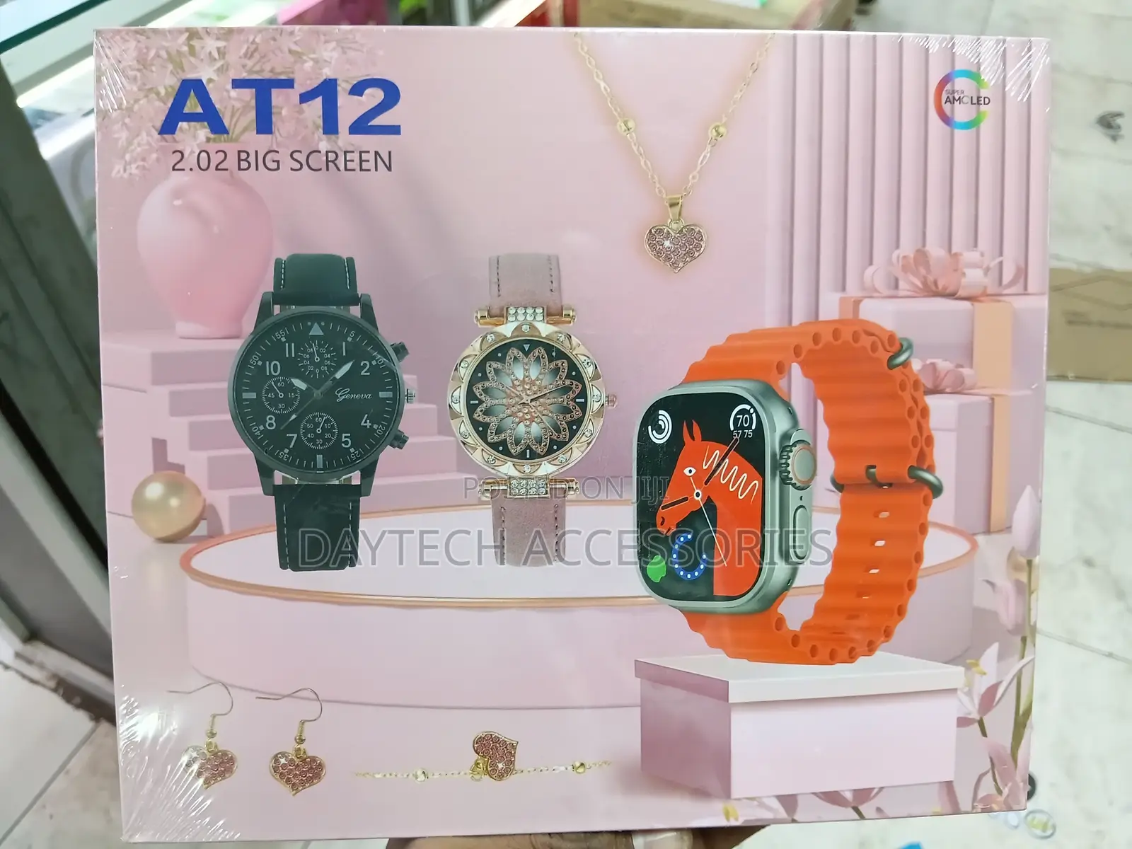 AT12 Smartwatch Gift Set for Women.