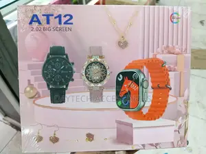 AT12 Smartwatch Gift Set for Women.