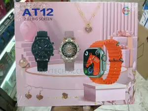 AT12 Smartwatch Gift Set for Women.