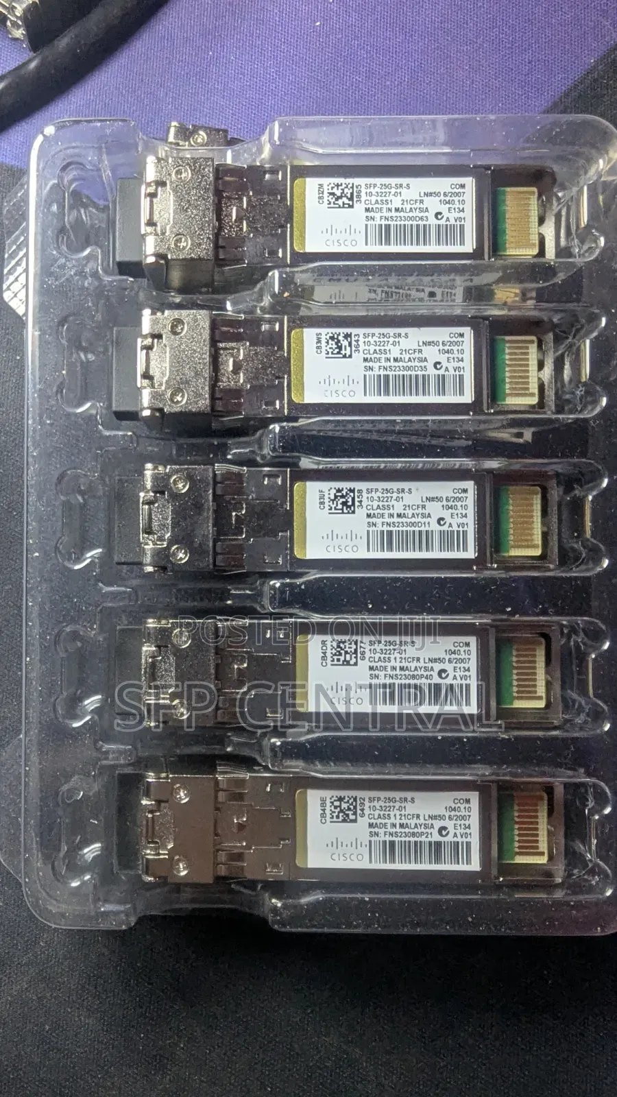 Cisco SFP-25G-SR-S SFP28 850nm 100m MMF LC Transceiver Module