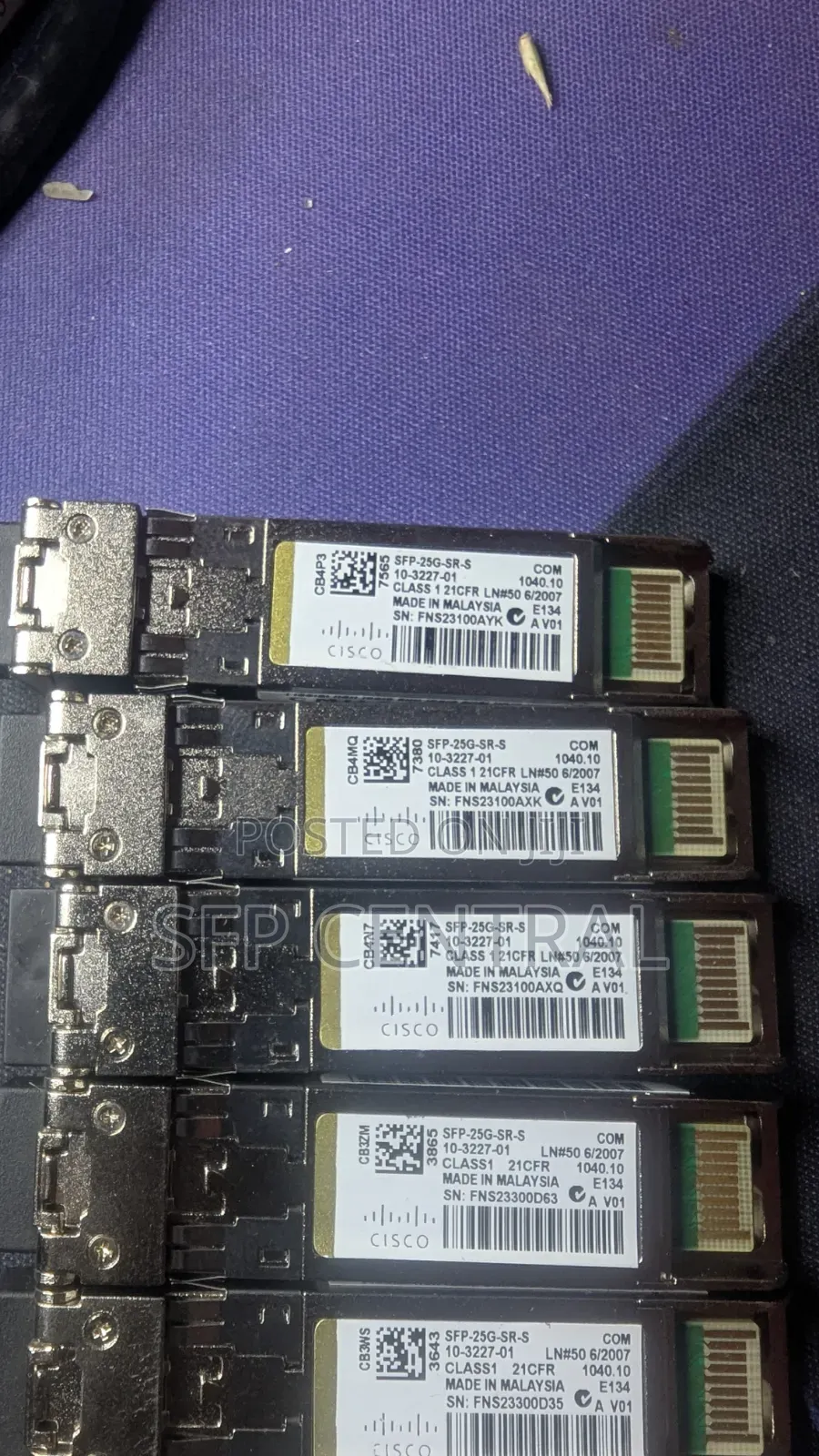 Cisco SFP-25G-SR-S SFP28 850nm 100m MMF LC Transceiver Module