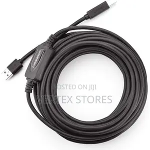 UGREEN US122 USB 2.0 a Male to B Male Active Printer Cable 15m (Black)