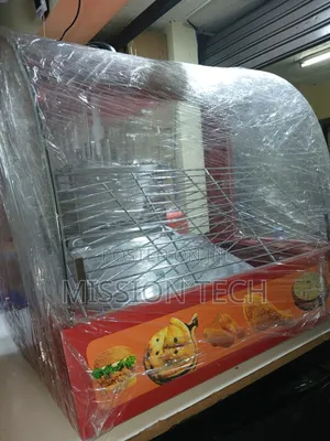 Commercial Curved-Glass Electric Food Warmer and Display Cabinet