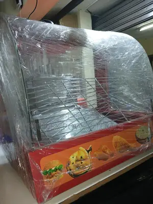 Commercial Curved-Glass Electric Food Warmer and Display Cabinet