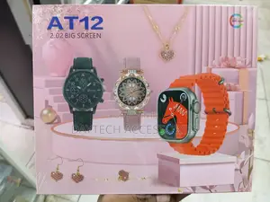 AT12 Smartwatch Gift Set for Women – Fitness Tracker