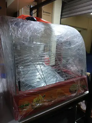 Commercial Curved-Glass Electric Food Warmer and Display Cabinet