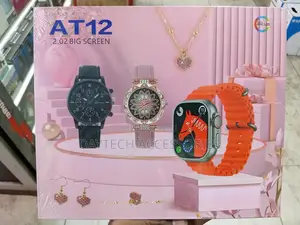 AT12 Fashion Smartwatch – Smart Wearable + Jewelry Bundle for Women
