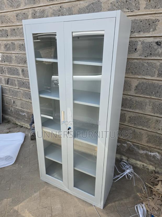 2 Doors Glass Fronted File Cabinet