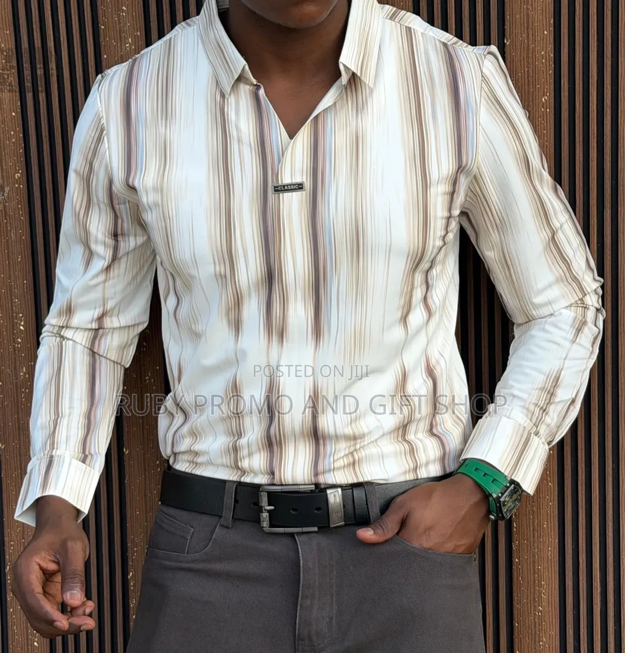 Premium Comfy Buttonless Long Sleeved Men's Shirt