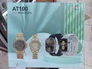 AT100 Couple's Smart Watches Gift Set.