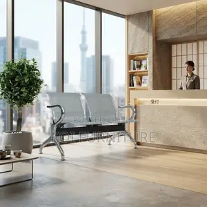 Office Benches; Metallic Two Seaters Reception Modern Benches
