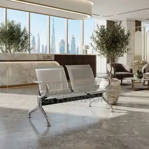 Office Benches; Metallic Two Seaters Reception Modern Benches