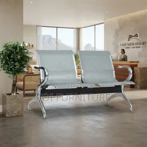 Office Benches; Metallic Two Seaters Reception Modern Benches