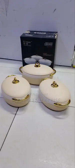3Pcs Insulated Casserole / Food Warmer Container.