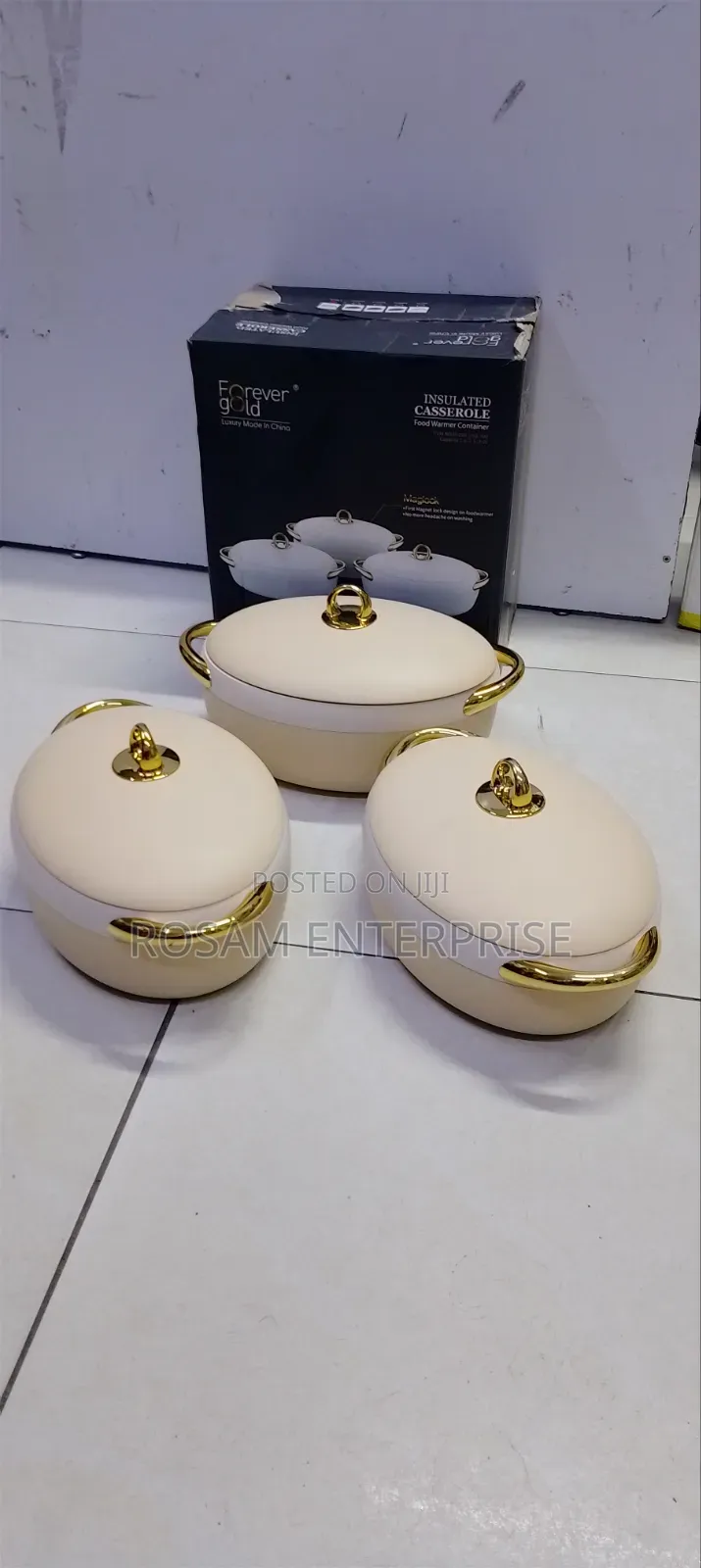 3Pcs Insulated Casserole / Food Warmer Container.