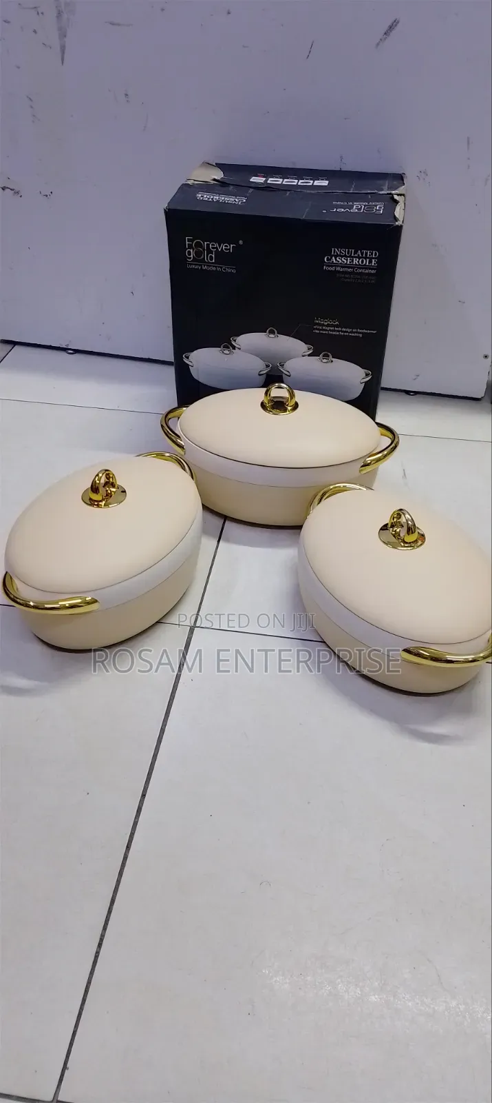 3Pcs Insulated Casserole / Food Warmer Container.